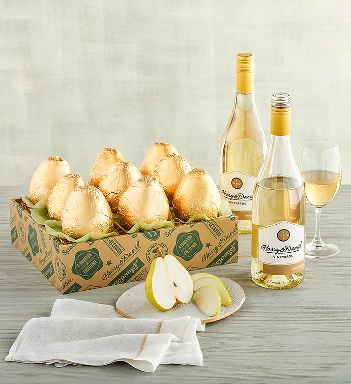 Royal Riviera® Gold Pear Gift with Wine